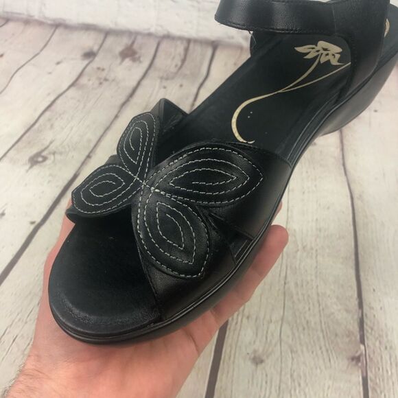 Dansko Black Leather Sandals Women's EU 40 - Picture 6 of 12